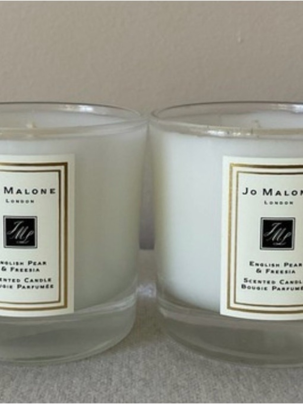 Jo Malone Bundle White Glass Scented Candle Pair - English Pear & Freesia - Picture 2 of 5